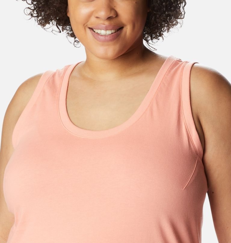 Women's Columbia Sapphire Point Tanks Coral | Plus Size CA-I4C50